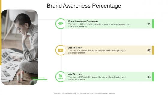 Brand Awareness Percentage In Powerpoint And Google Slides Cpb