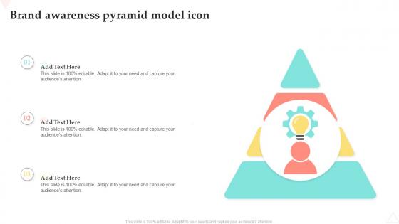 Brand Awareness Pyramid Model Icon