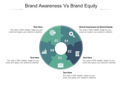 Brand awareness vs brand equity ppt powerpoint presentation slides format cpb