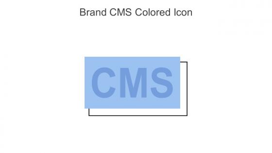 Brand CMS Colored Icon In Powerpoint Pptx Png And Editable Eps Format