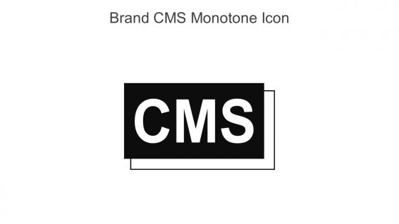 Brand CMS Monotone Icon In Powerpoint Pptx Png And Editable Eps Format