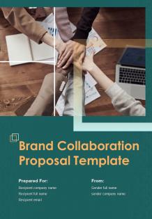 Brand collaboration proposal example document report doc pdf ppt