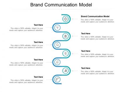 Brand communication model ppt powerpoint presentation gallery outline cpb
