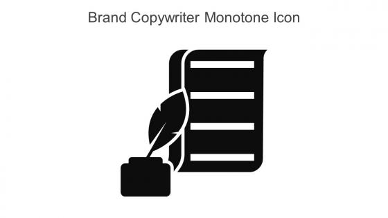 Brand Copywriter Monotone Icon In Powerpoint Pptx Png And Editable Eps Format