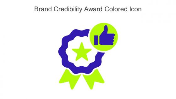 Brand Credibility Award Colored Icon In Powerpoint Pptx Png And Editable Eps Format