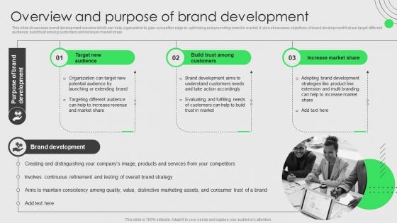 Brand Development And Launch Strategy Overview And Purpose Of Brand Development