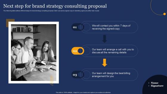 Brand Development Consulting Proposal Next Step For Brand Strategy Consulting Proposal