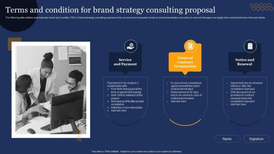 Brand Development Consulting Proposal Terms And Condition For Brand Strategy Consulting Proposal
