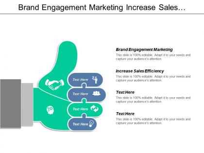 Brand engagement marketing increase sales efficiency disruption marketing cpb