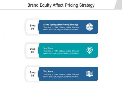 Brand equity affect pricing strategy ppt powerpoint presentation infographics deck cpb