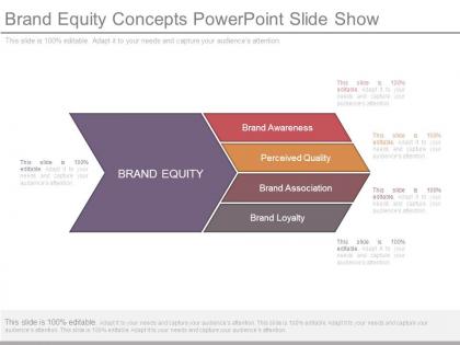 Brand equity concepts powerpoint slide show
