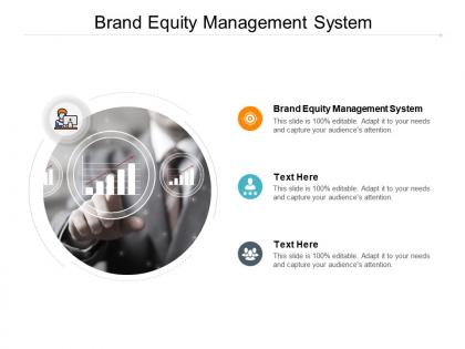 Brand equity management system ppt powerpoint presentation ideas picture cpb
