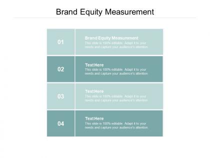 Brand equity measurement ppt powerpoint presentation model example topics cpb