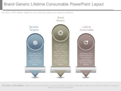 Brand generic lifetime consumable powerpoint layout