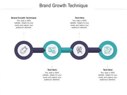 Brand growth technique ppt powerpoint presentation icon background designs cpb