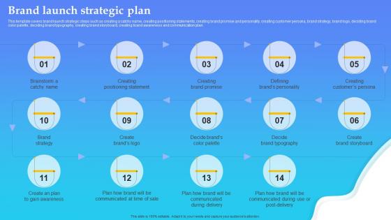 Brand Launch Strategic Plan Product Launch Plan Branding SS V