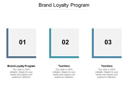 Brand loyalty program ppt powerpoint presentation portfolio background designs cpb