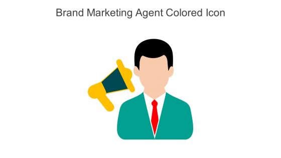 Brand Marketing Agent Colored Icon In Powerpoint Pptx Png And Editable Eps Format