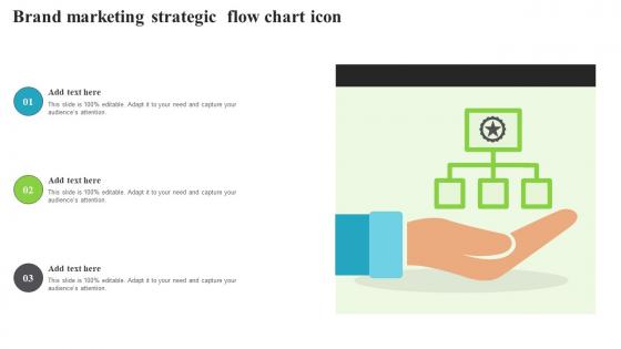 Brand Marketing Strategic Flow Chart Icon