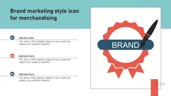 Brand Marketing Style Icon For Merchandising