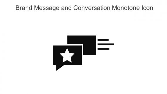 Brand Message And Conversation Monotone Icon In Powerpoint Pptx Png And Editable Eps Format