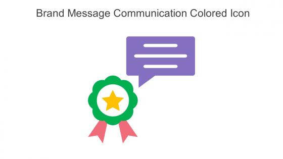 Brand Message Communication Colored Icon In Powerpoint Pptx Png And Editable Eps Format