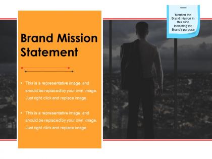 Brand mission statement powerpoint slide clipart