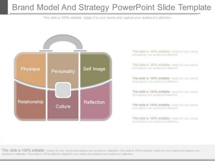 Brand model and strategy powerpoint slide template