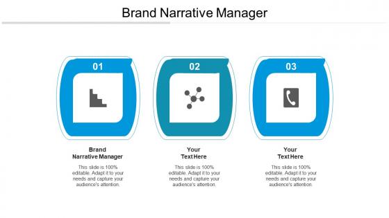 Brand narrative manager ppt powerpoint presentation professional slide portrait cpb
