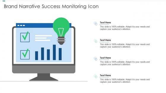 Brand narrative success monitoring icon