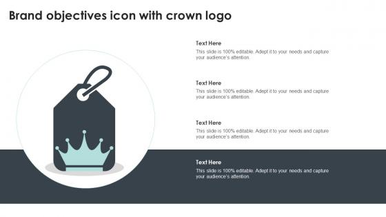 Brand Objectives Icon With Crown Logo
