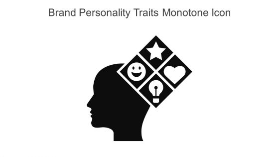 Brand Personality Traits Monotone Icon In Powerpoint Pptx Png And Editable Eps Format