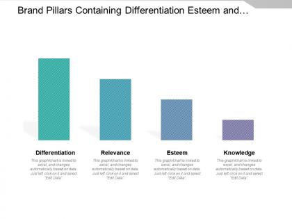 Brand pillars containing differentiation esteem and knowledge