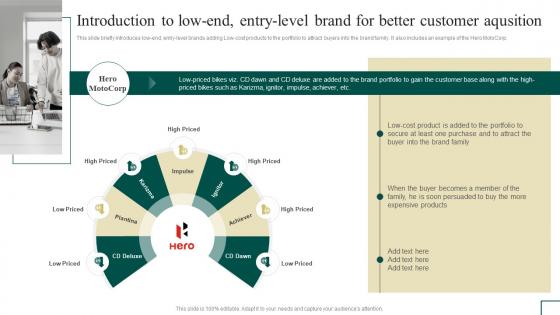 Brand Portfolio Management Introduction To Low End Entry Level Brand For Better Branding SS