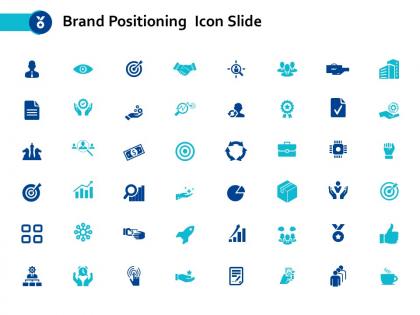 Brand positioning icon slide goal ppt powerpoint presentation diagram lists