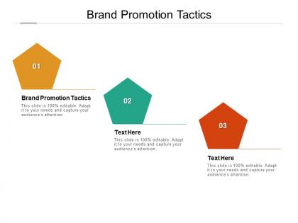 Brand promotion tactics ppt powerpoint presentation portfolio templates cpb
