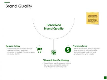 Brand quality premium price ppt powerpoint presentation infographic deas