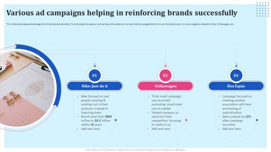 Brand Reinforcement Strategies Various Ad Campaigns Helping In Reinforcing Brands Successfully