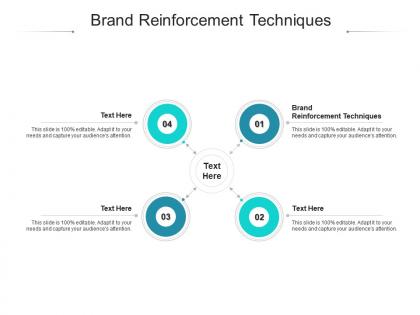 Brand reinforcement techniques ppt powerpoint presentation model layout ideas cpb