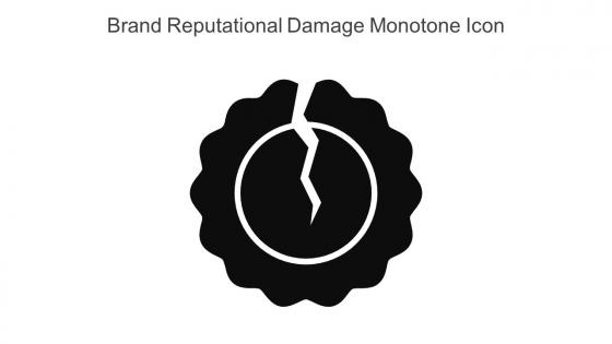 Brand Reputational Damage Monotone Icon In Powerpoint Pptx Png And Editable Eps Format