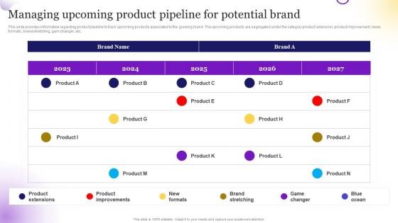 Brand Strategy Toolkit For Marketers Branding Managing Upcoming Product Pipeline For Potential Brand
