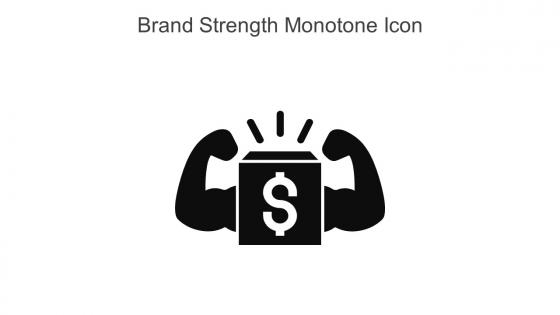 Brand Strength Monotone Icon In Powerpoint Pptx Png And Editable Eps Format