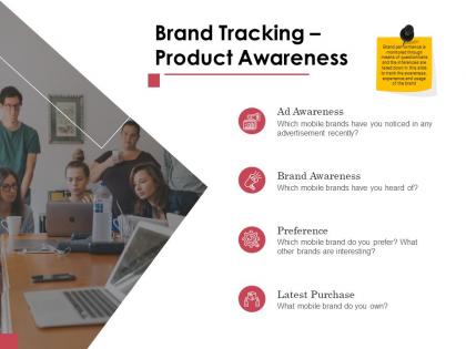 Brand tracking product awareness ppt powerpoint presentation styles