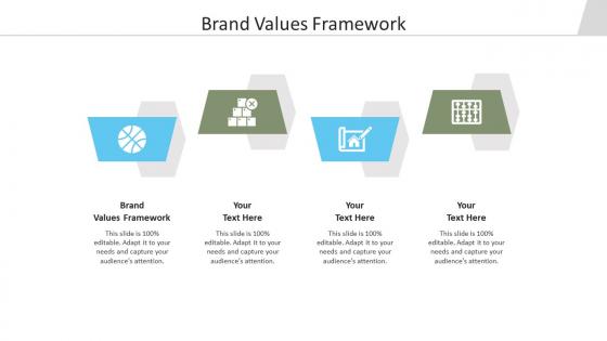Brand values framework ppt powerpoint presentation styles show cpb