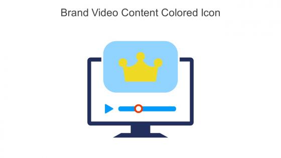 Brand Video Content Colored Icon In Powerpoint Pptx Png And Editable Eps Format