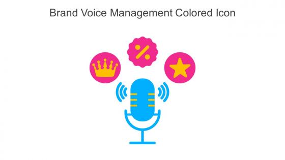 Brand Voice Management Colored Icon Icon In Powerpoint Pptx Png And Editable Eps Format