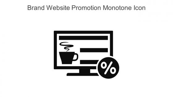 Brand Website Promotion Monotone Icon In Powerpoint Pptx Png And Editable Eps Format