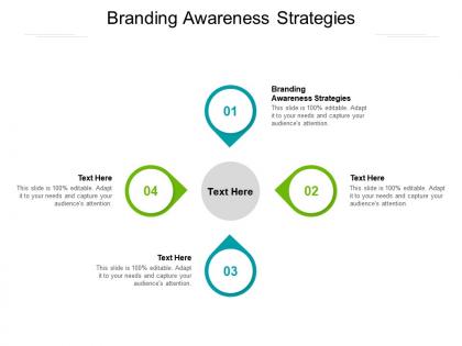 Branding awareness strategies ppt powerpoint presentation pictures ideas cpb