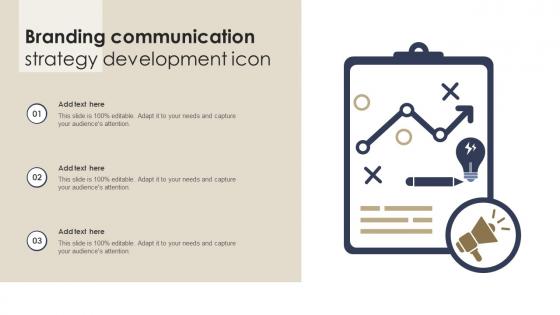 Branding Communication Strategy Development Icon
