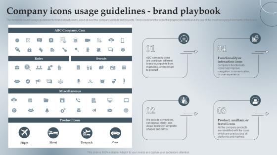 Branding Guidelines Playbook Company Icons Usage Guidelines Brand Playbook